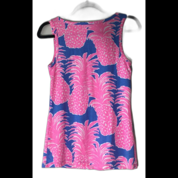 Lilly Pulitzer Tank Top Women’s Size XS Color Merrill Blue Haven Little Flamenco - Picture 3 of 11